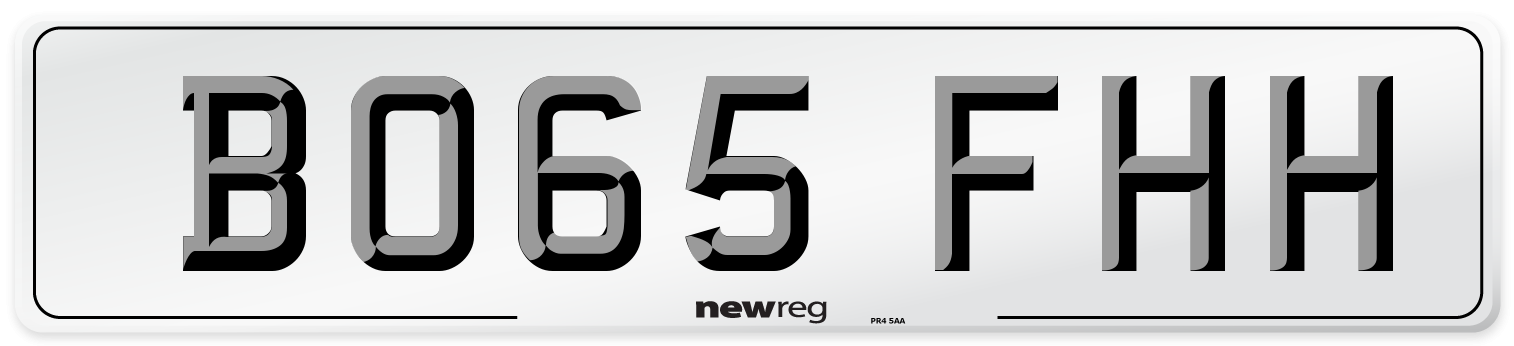 BO65 FHH Number Plate from New Reg